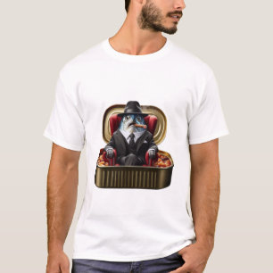 Sardine-maffiabaas Don Vis Godfather-sfeer T-shirt