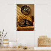 Sardine O’clock Dreamtime – Surreal Cat Art Poster (Keuken)