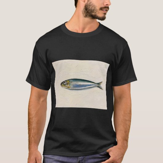 Sardine-olienschilderij T-shirt (Voorkant)