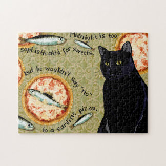 Sardine Pizza Jigzaag Puzzle in Midnight Legpuzzel