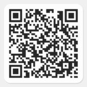 Sardine Pizza QR Code sticker (Voorkant)