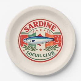 Sardine Social Club Italiaans Zomerfeest  Papieren Bordje