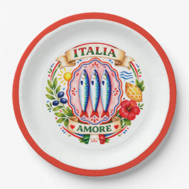 Sardine Social Club Italiaans Zomerfeest  Papieren Bordje