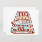 Sardine tin zomer briefkaart (Voorkant / Achterkant)