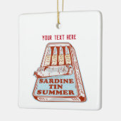 Sardine tin zomer keramisch ornament (Links)