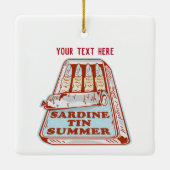 Sardine tin zomer keramisch ornament (Achterkant)