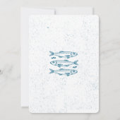 Sardine Vist vrijgezellenfeest  Nautisch Kaart (Achterkant)