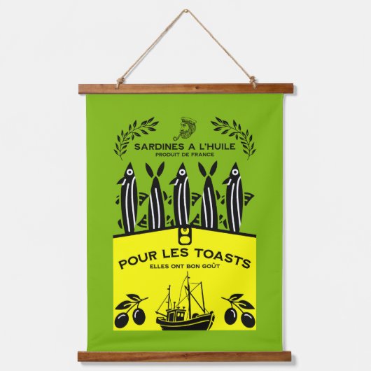 Sardinecore Vintage Keuken Hangend Wandkleed (Voorkant)
