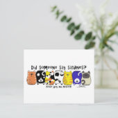 sardinekatten briefkaart (Staand voorkant)