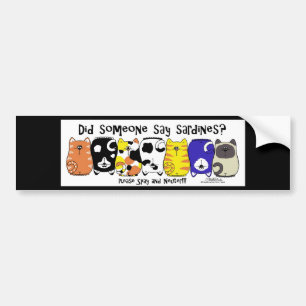 sardinekatten bumpersticker