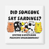 sardinekatten magneet (Voorkant)