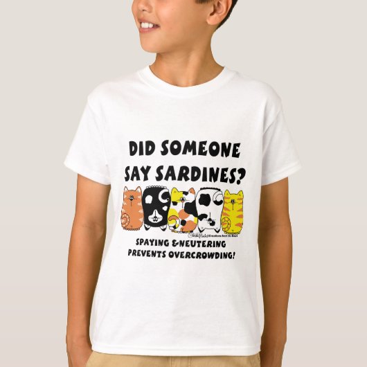 sardinekatten t-shirt (Voorkant)