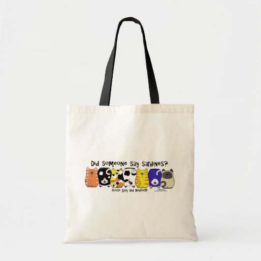sardinekatten tote bag (Voorkant)