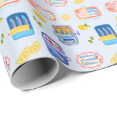  Sardines and Lemons Cadeaupapier (Rol Hoek)