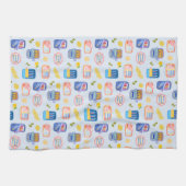 Sardines and Lemons Theedoek (Horizontaal)