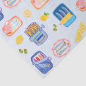 Sardines and Lemons Tissuepapier (Detail)