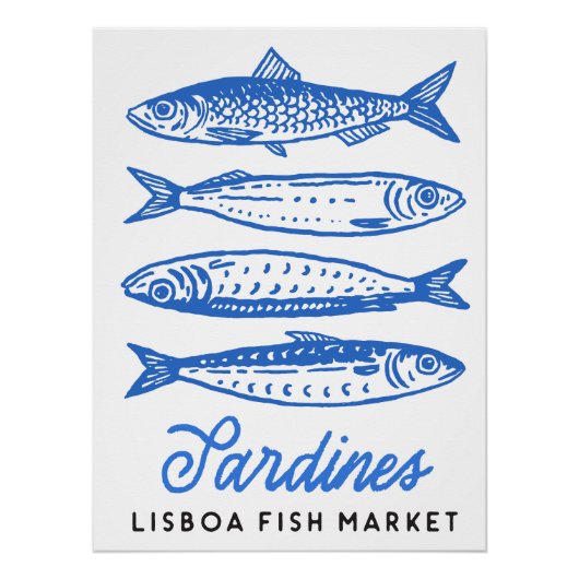 Sardines Art Perfect Poster (Voorkant)