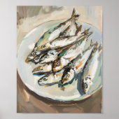 Sardines Art Print, Keuken Wall Decor Poster (Voorkant)