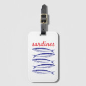 Sardines Bagagelabel (Voorkant (verticaal))