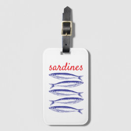 Sardines Bagagelabel