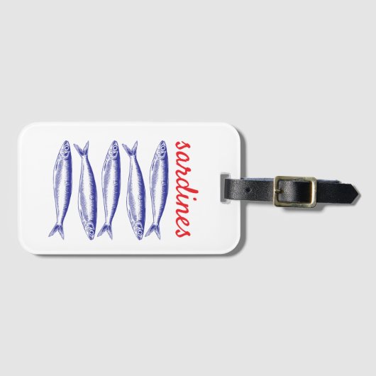 Sardines Bagagelabel (Voorkant (horizontaal))