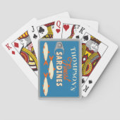 Sardines Blikvis Gepersonaliseerde Pokerkaarten (Achterkant)