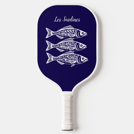 Sardines-Blue Hawaiian Pickleball Paddle (Voorkant)
