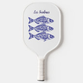 Sardines-Blue Hawaiian Pickleball Paddle (Achterkant)