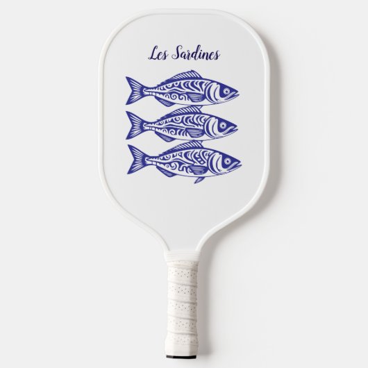 Sardines-Blue Hawaiian Pickleball Paddle (Achterkant)