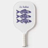 Sardines-Blue Hawaiian Pickleball Paddle (Voorkant)