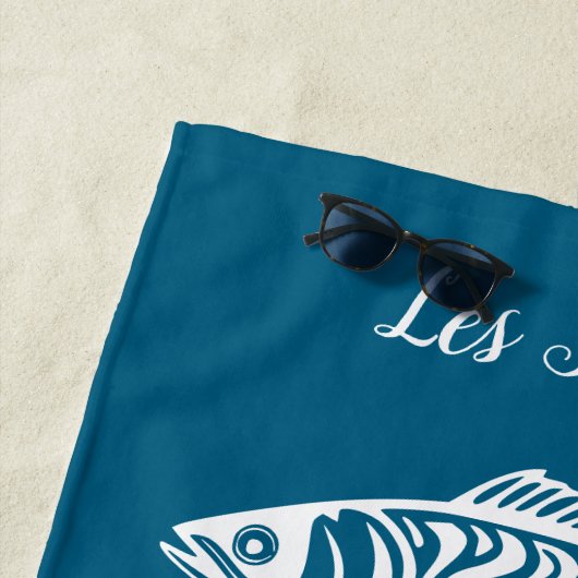 Sardines-Blue Hawaiian Strandlaken (In situ)