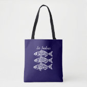 Sardines-Blue Hawaiian Tote Bag (Voorkant)