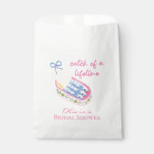 Sardines bruiloftsfeest roze vangst van je leven bedankzakje (Voorkant)