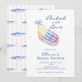 Sardines Bruiloftsfeest Vol Met Liefde Kaart