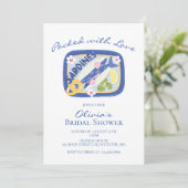 Sardines Bruiloftsfeest Vol Met Liefde Kaart (Staand voorkant)
