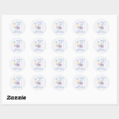 Sardines Bruiloftsfeest Vol Met Liefde Ronde Sticker (Vel)