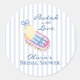 Sardines Bruiloftsfeest Vol Met Liefde Ronde Sticker