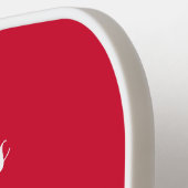 Sardines-Cherry Red Hawaiian Pickleball Paddle (Links Detail)