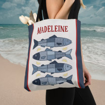 Sardines Citroenen Patchwork Quilt Kust Monogram