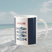 Sardines Citroenen Patchwork Quilted Kust Monogram Koffiemok