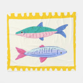 Sardines Duo Fleece Deken (Voorkant (Horizontaal))
