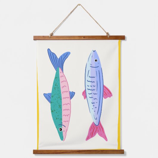 Sardines Duo Hangend Wandkleed (Voorkant)