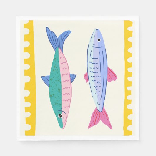 Sardines Duo Servet (Voorkant)