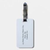 Sardines en citroenen bagagelabel (Achterkant verticaal)