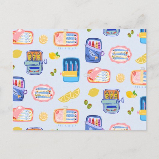Sardines en Citroenen Briefkaart (Voorkant)