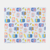 Sardines en citroenen fleece deken (Voorkant (Horizontaal))