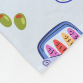 Sardines en citroenen fleece deken (Hoek)