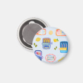 Sardines en citroenen magneet (Voorkant / Achterkant)