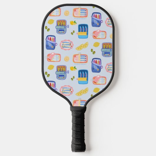 Sardines en citroenen pickleball paddle (Voorkant)
