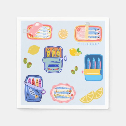 Sardines en citroenen servet (Voorkant)